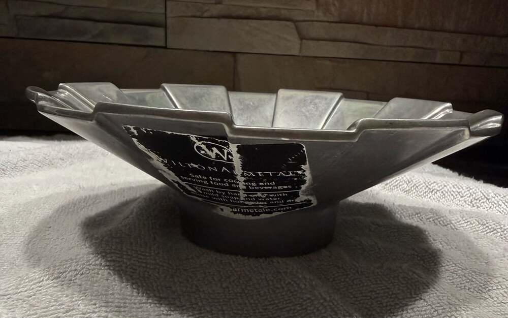 Wilton Armetale Fluted Metal Serving Bowl